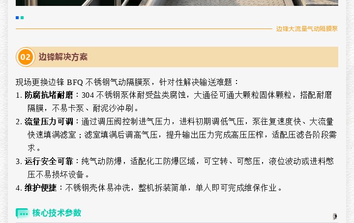 边锋 BFQ 大流量气动隔膜泵图三