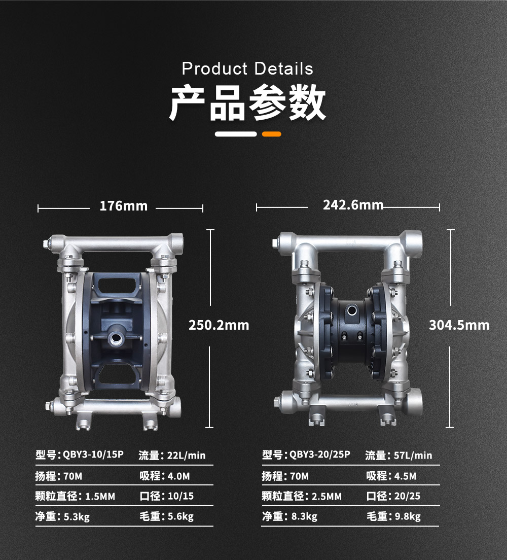 隔膜泵参数